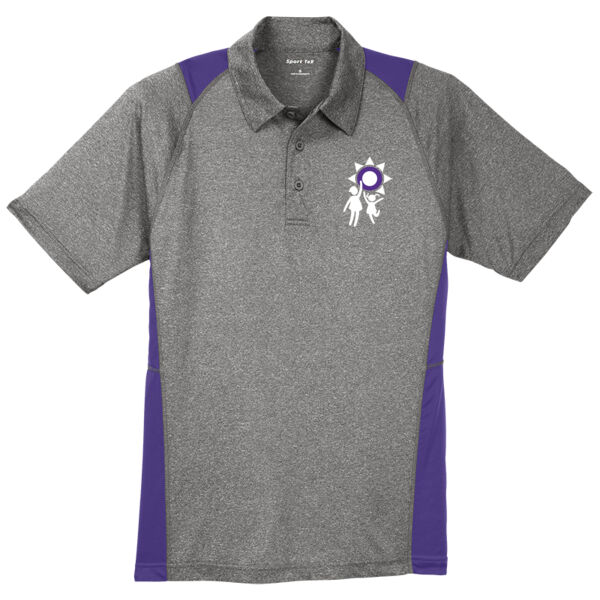 Unisex Heather Colorblock Polo(Embroidery) Thumbnail