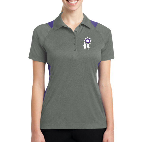 Ladies Heather Colorblock Polo(Embroidery) Thumbnail